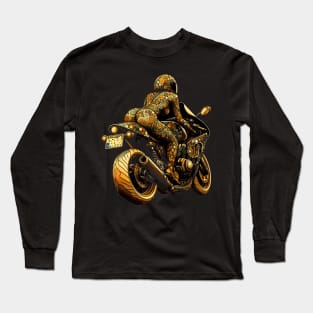 Motorcycle Girl Design Long Sleeve T-Shirt